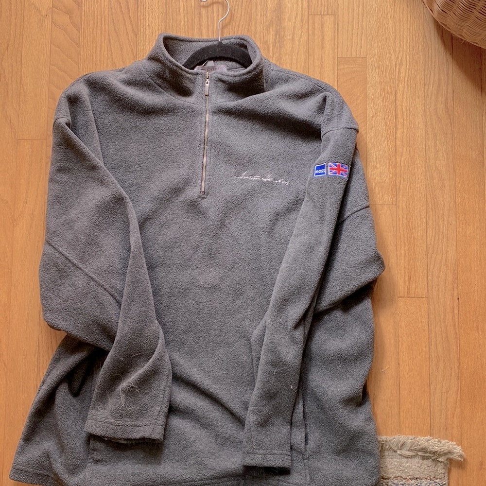 Moss Brothers Austin Healey zippered fleece warm-up jacket
